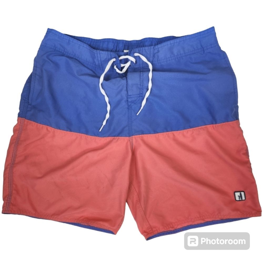 Johnnie-O Mens Colorblock Swim Trunks Size XL